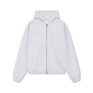 400 GSM HEATHER GREY ZIPPER HOODIE