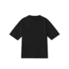 180 GSM black blank t-shirt front view